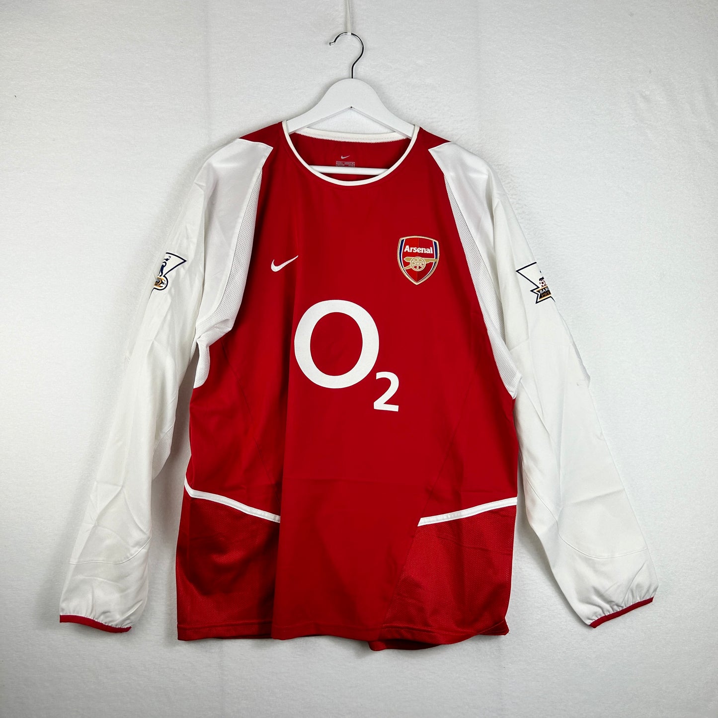 Arsenal 2003/2004 Match Worn Home Shirt - Edu 17