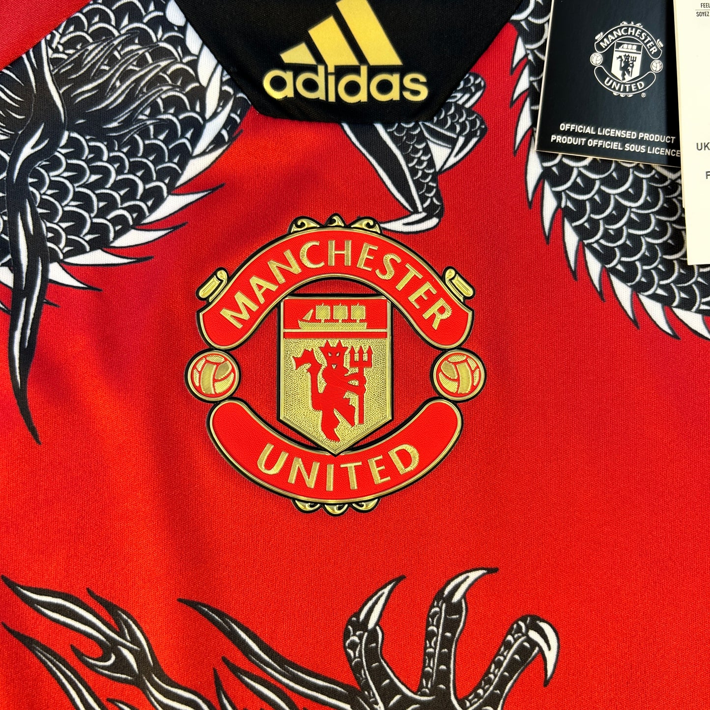 Manchester United 2020 Chinese New Year Shirt - Medium - BNWT- Adidas FU1323