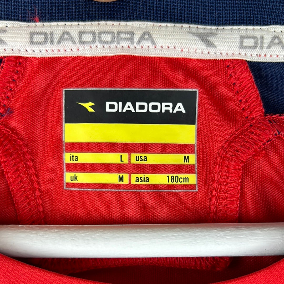 Osasuna 2009-2010 Player Issue Home Shirt - Medium - Pandiani 11