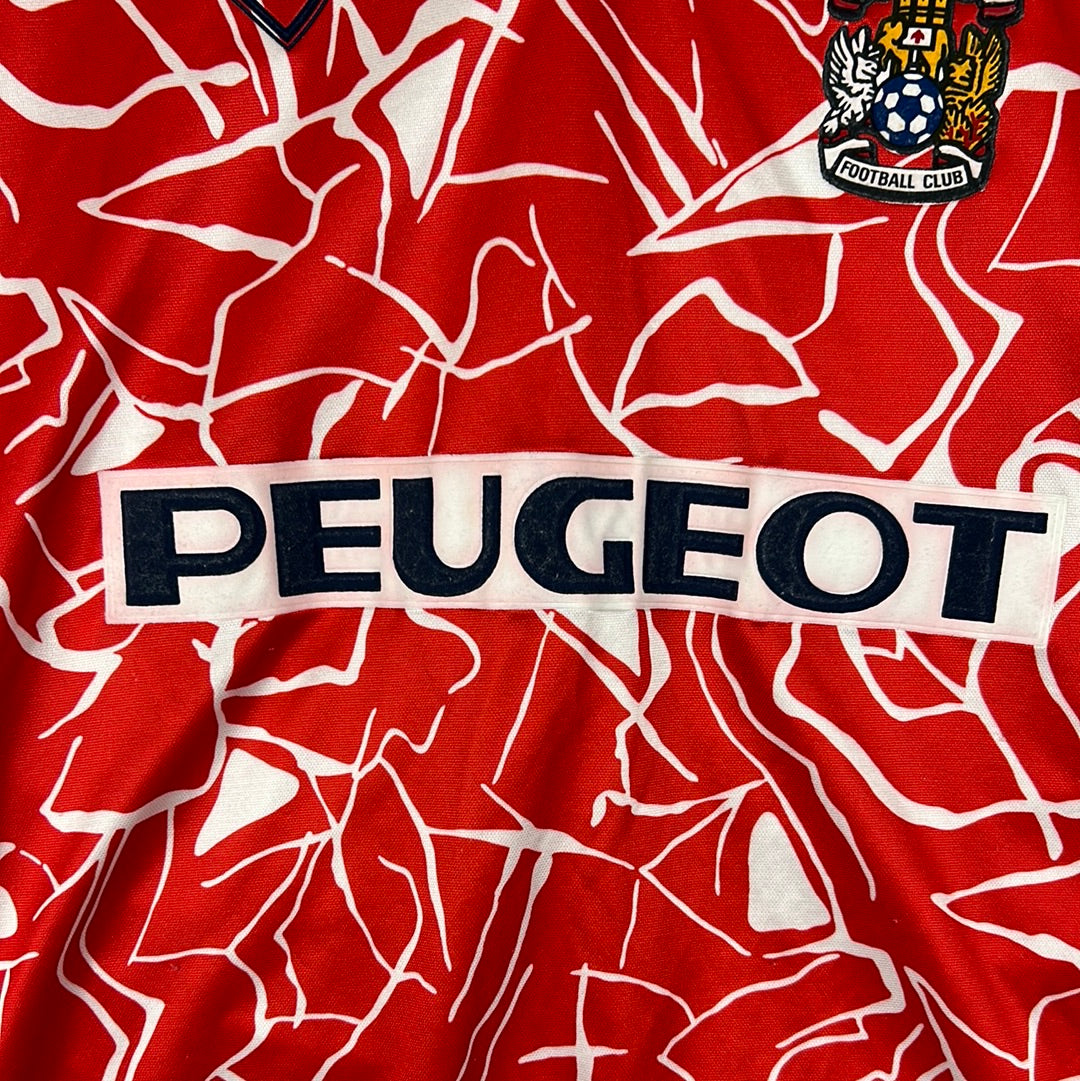 Coventry City 1992-1993-1994 Away Shirt - Medium - Quinn 10