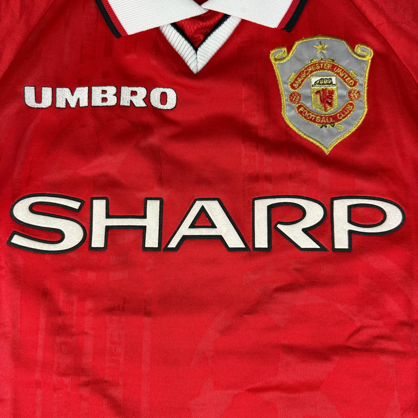 Manchester United 1999 European Home Shirt - Medium - Authentic