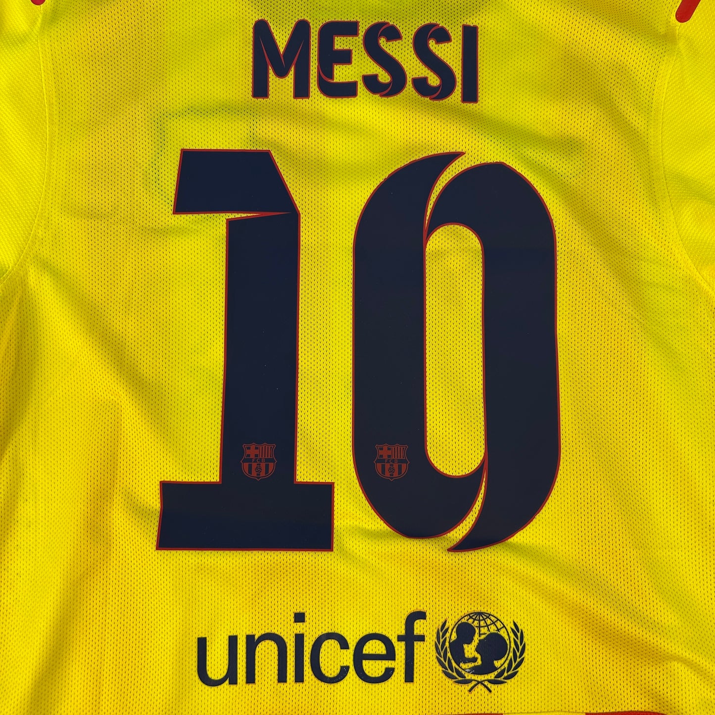 Barcelona 2012/2013 Match Issue Away Shirt - Messi 10 - v AC Milan