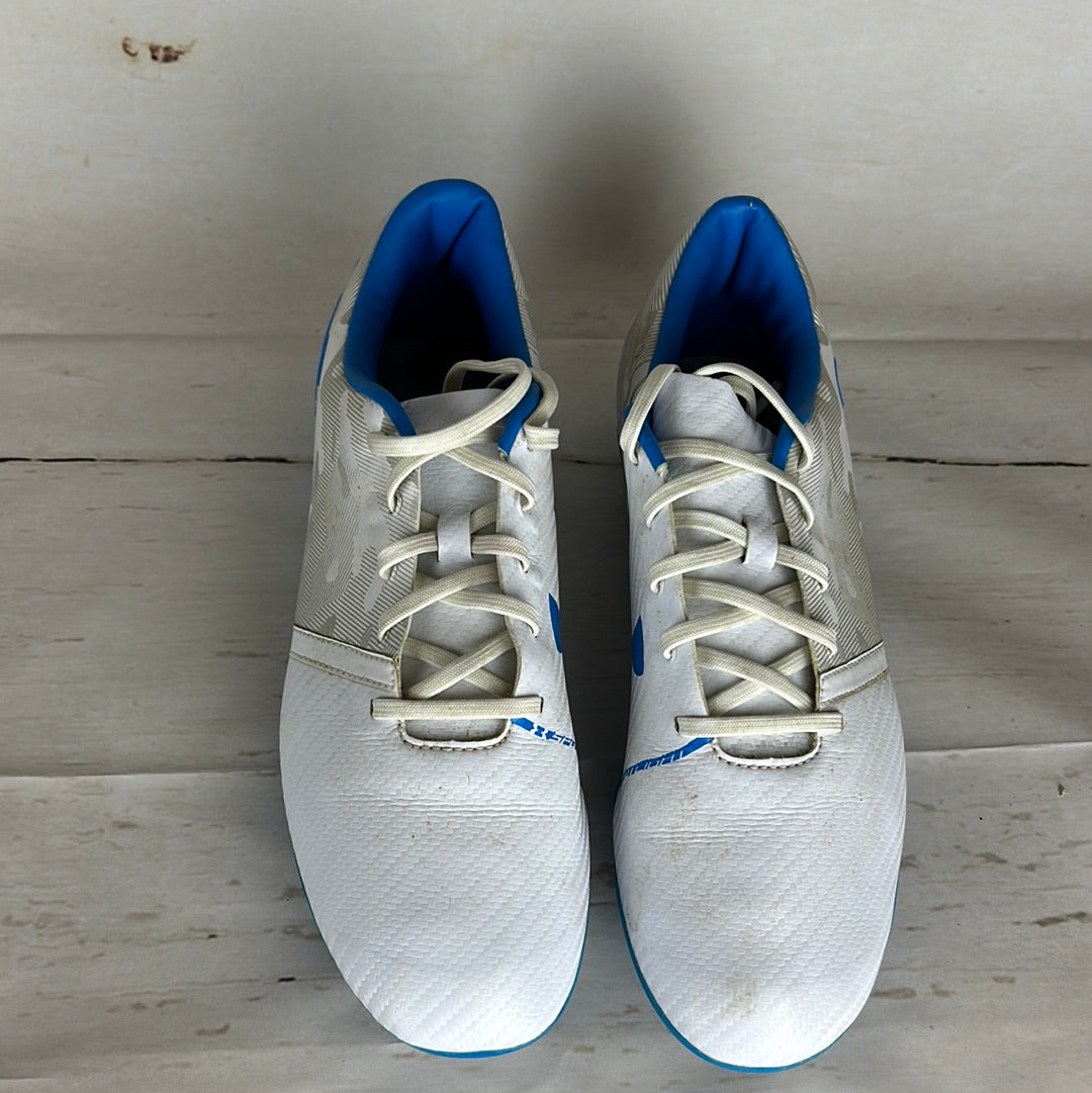 Memphis Depay Match Worn Football Boots - White/ Grey Camo