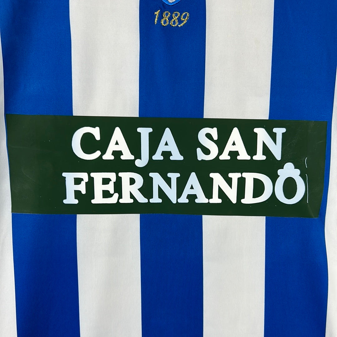 Recreativo de Huelva 2006-2007 Player Issue Home Shirt - Large - Rosu 11