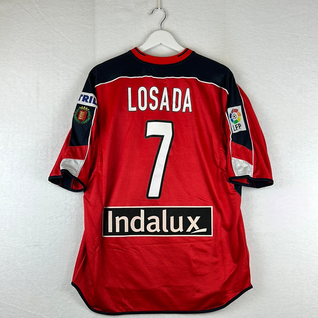 Real Valladolid 2004-2005 'Copa Del Rey' Match Worn Away Shirt - XL - Losada 7
