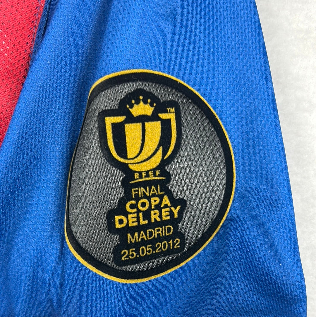 Barcelona 2011/2012 Player Issue Home Shirt - Copa Del Rei Final 2012 - Keita 15