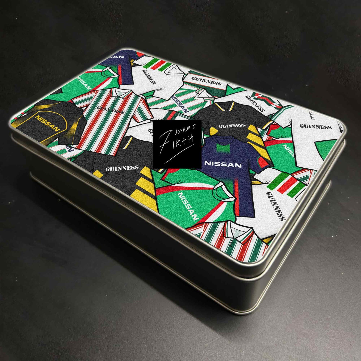 Cork City Inspired Football Retro Shirts Metal Sweets / Biscuit Tin