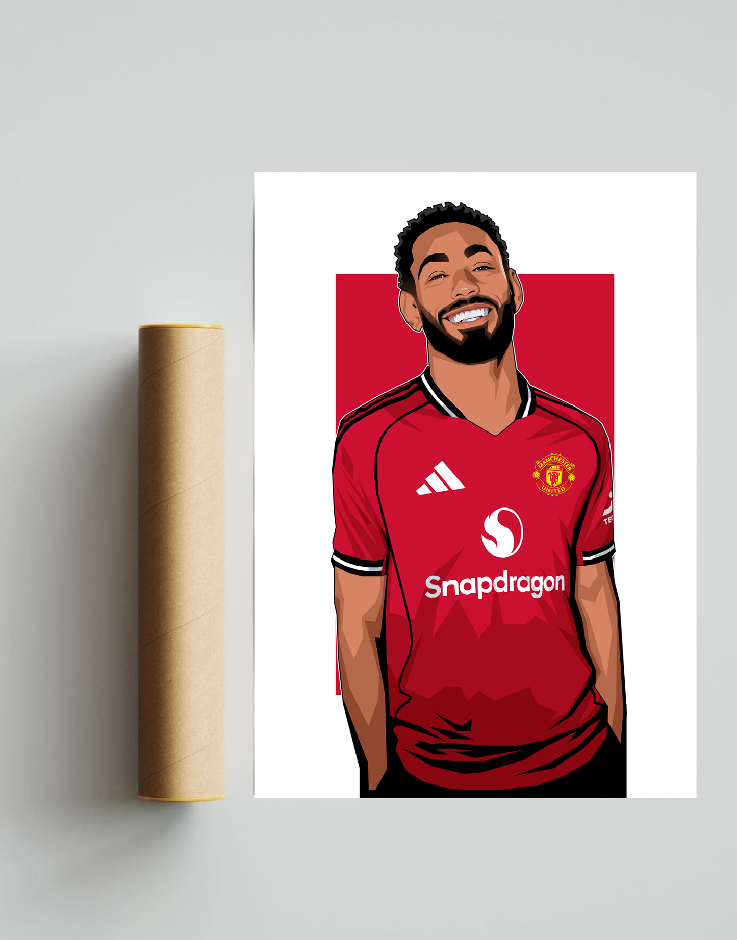 Matheus Cunha MUFC A3 Print