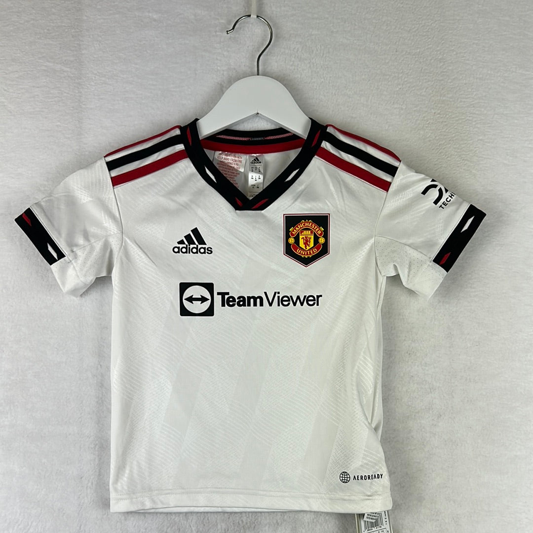 Manchester United 2022-2023 Youth Away Shirt Age 3-4 Years New with Tags