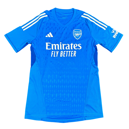 Arsenal 2023/2024 Blue Goalkeeper Shirt - Large - Mint