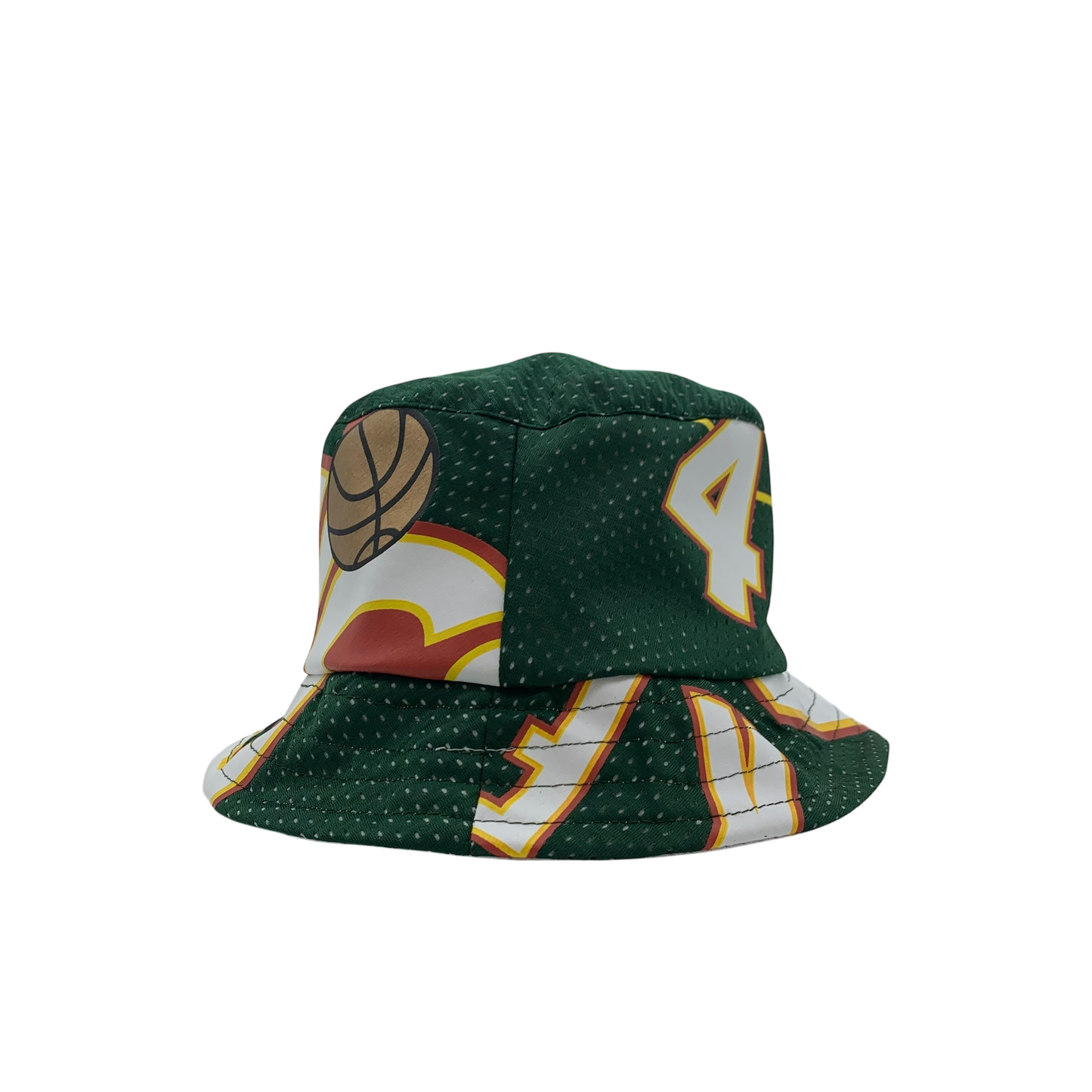 Seattle Sonics Upcycled All Star NBA Jersey Bucket Hat