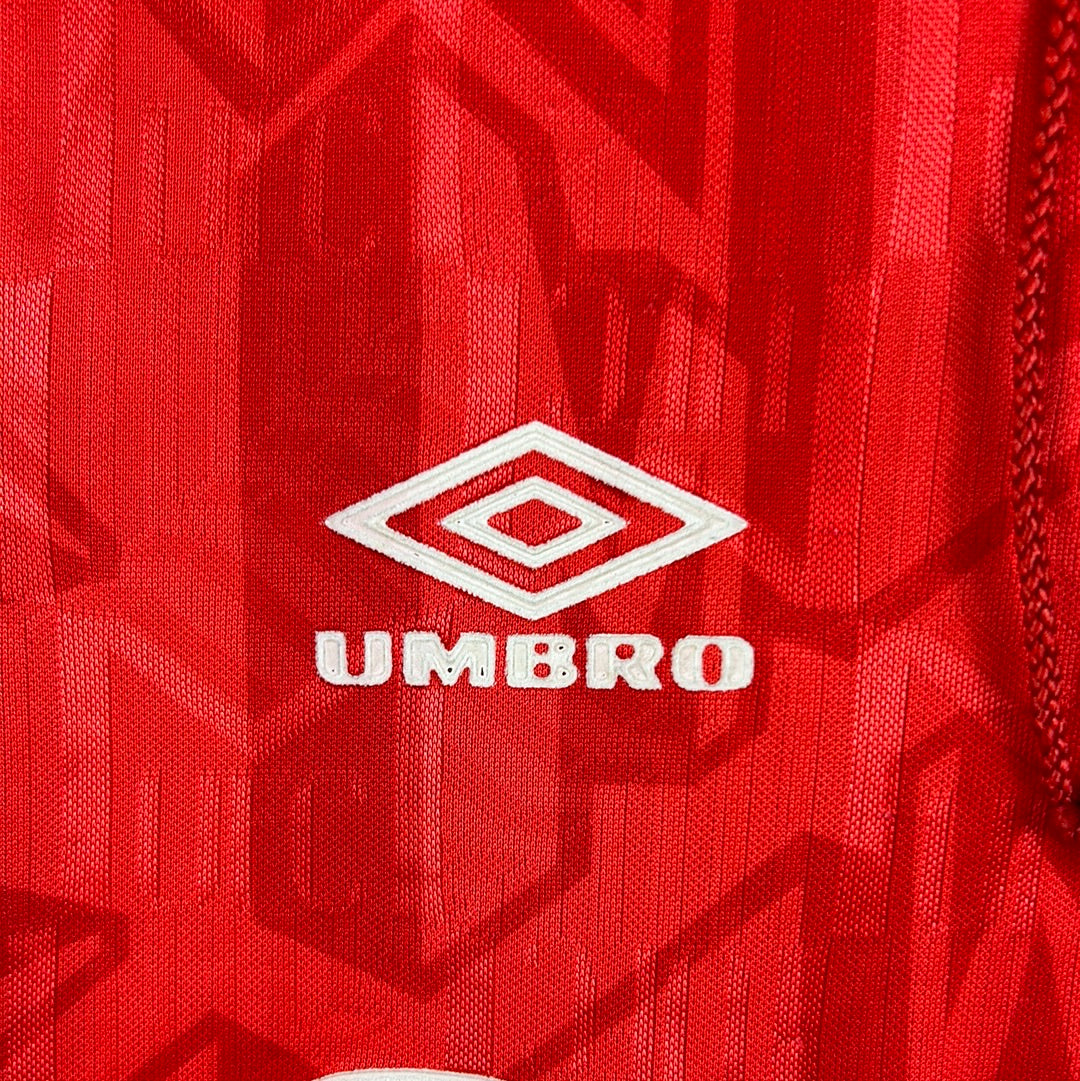 Manchester United 1992-1993-1994 Home Shirt - Small Mens - Vintage Shirt