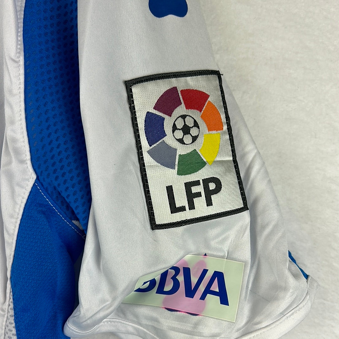 Alaves 2006-2007 Match Worn Home Shirt - Large - Edu Alonso 17