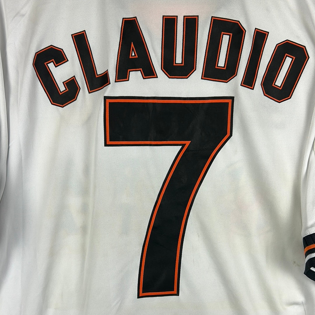 Valencia 1999/2000 Match Worn Shirt - Claudio 7 v Barcelona