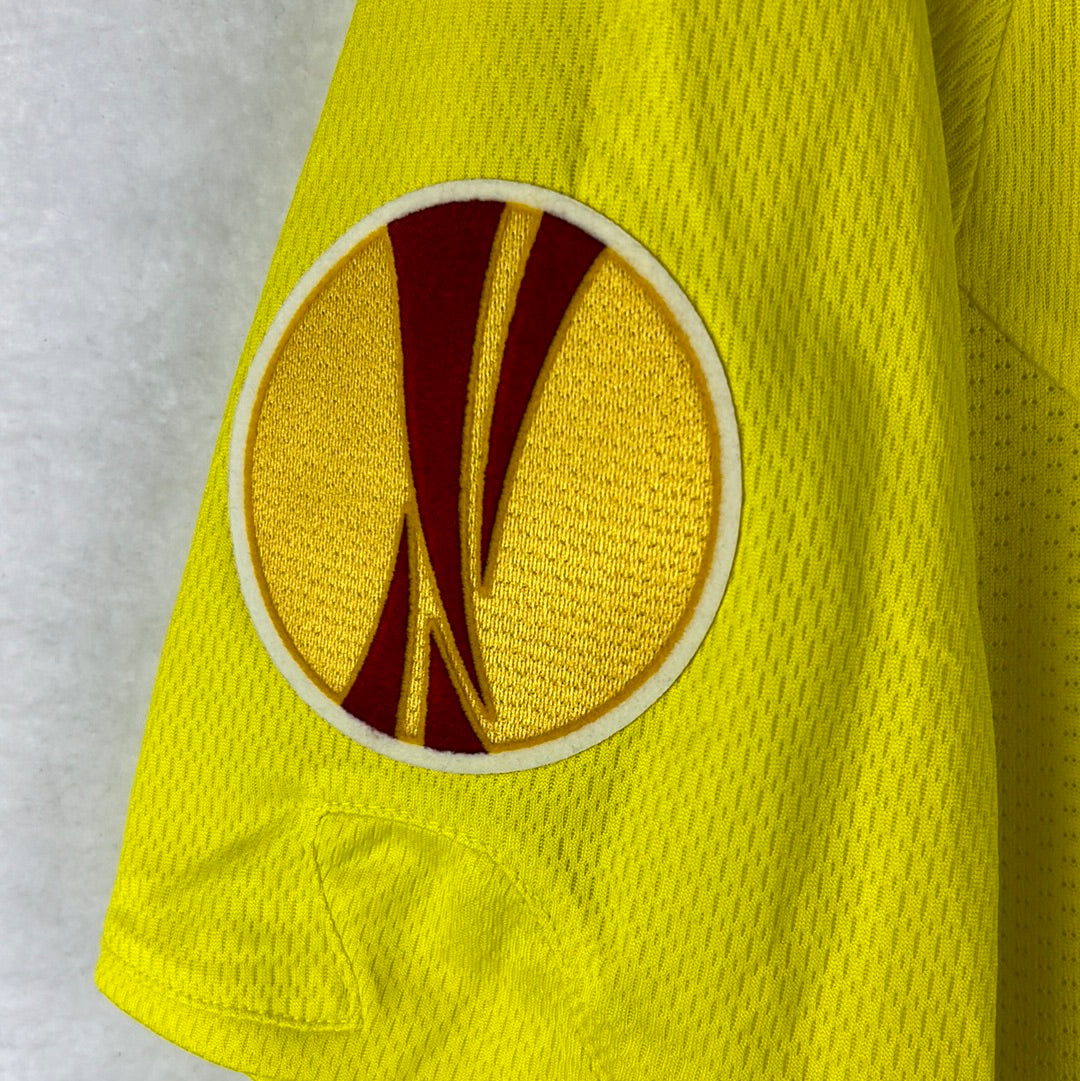 Villarreal 2009/2010 Player Issue Home Shirt - Angel 18