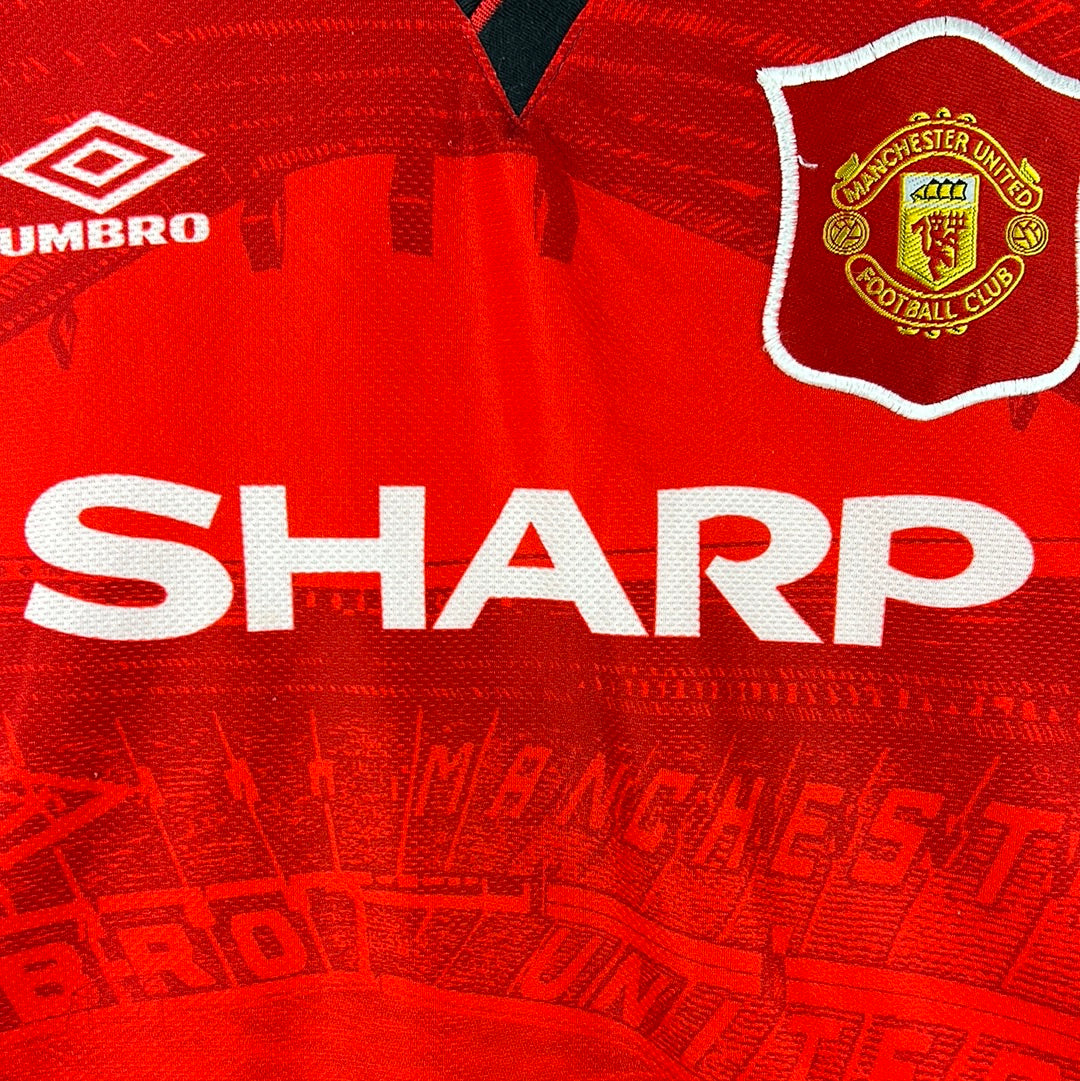 Manchester United 1994-1995-1996 Home Shirt - Extra Large - Very Good Condition - Authentic