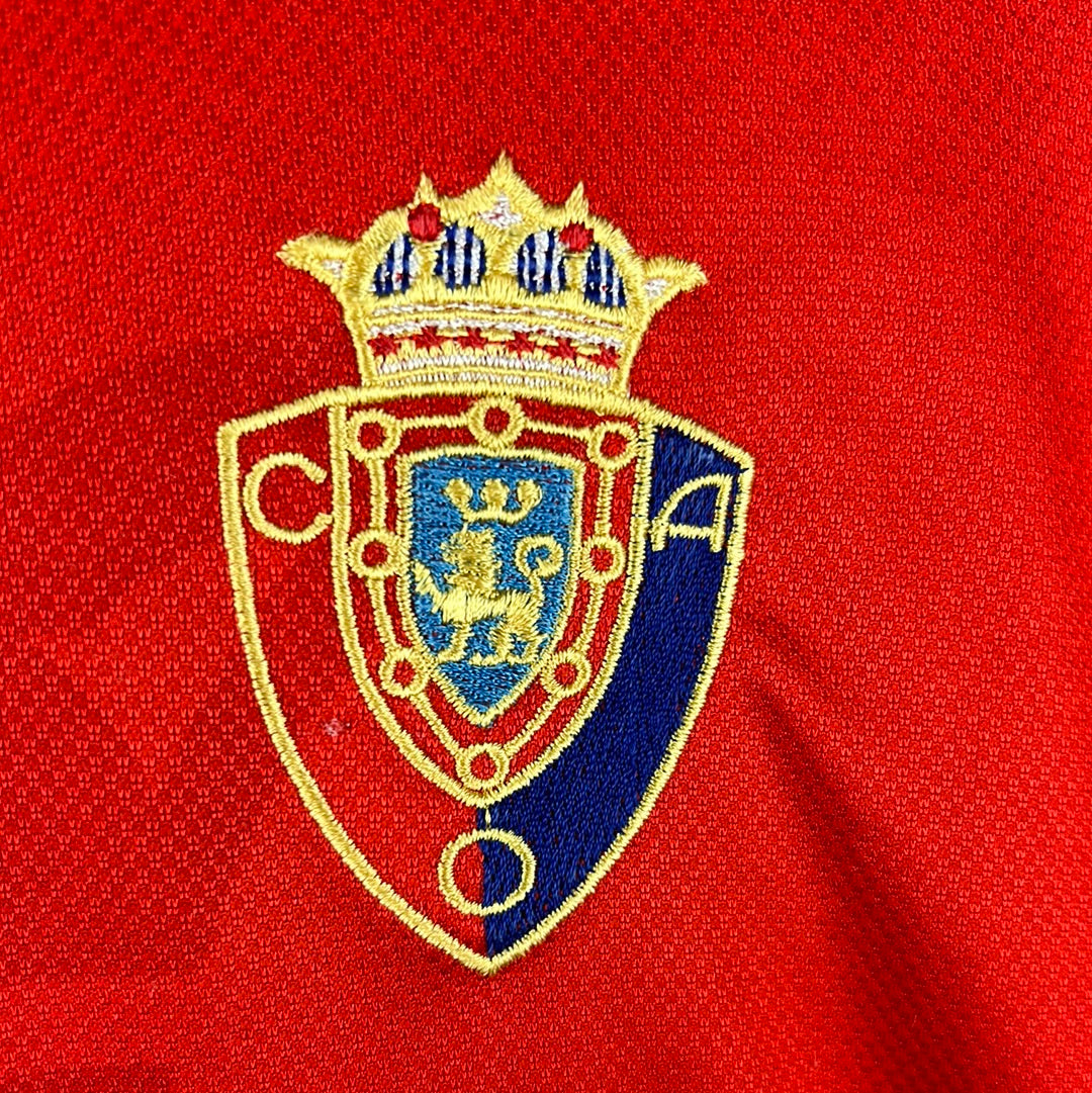 Osasuna 1999-2000 Player Issue L/S Home Shirt - Extra Large - Yanguas 2