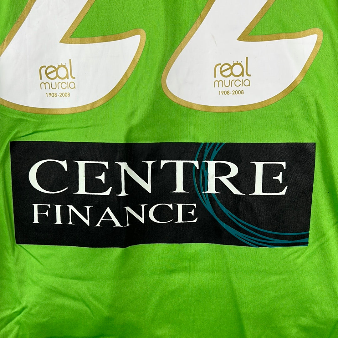 Real Murcia 2007-2008 Match Worn Away Shirt - Large - Inigo 22