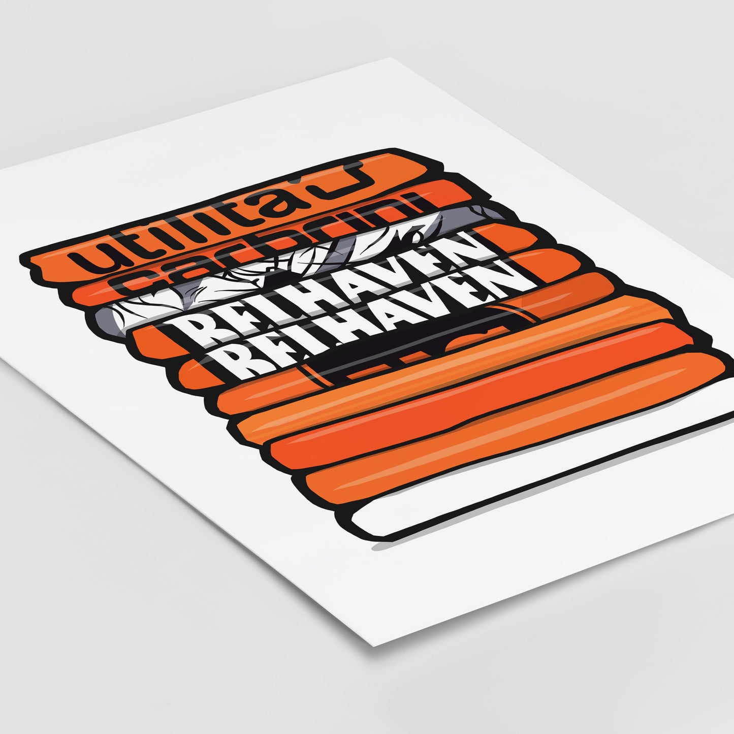 Dundee Utd Shirt Stack Print