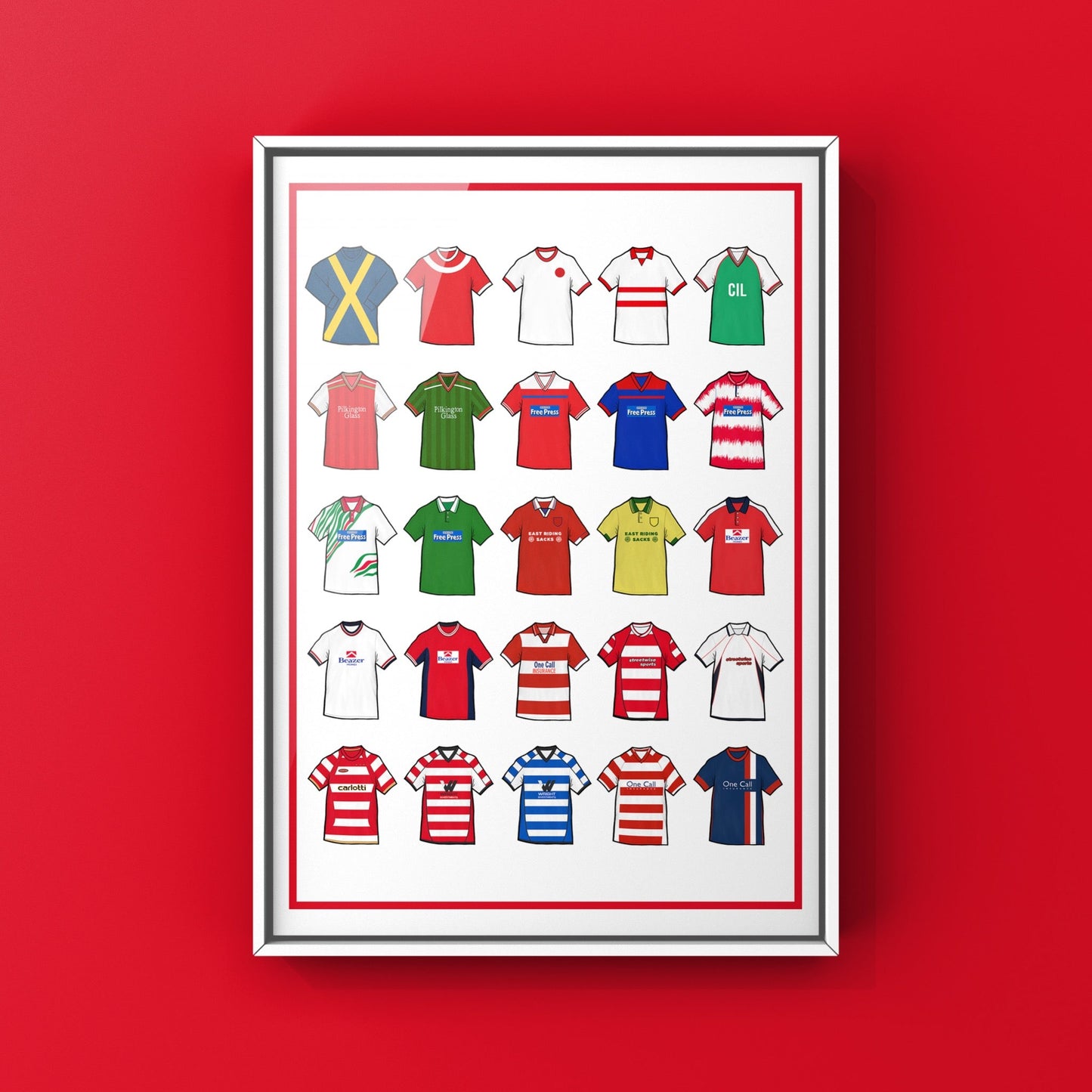 Doncaster Retro Shirts Football Print