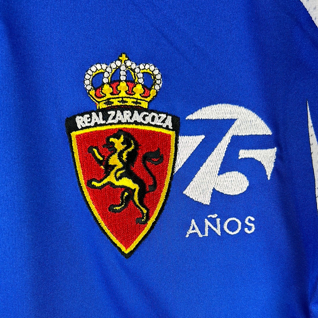 Real Zaragoza 2007-2008 Player Issue 75th Centenary Away Shirt - Large - Ayala 6