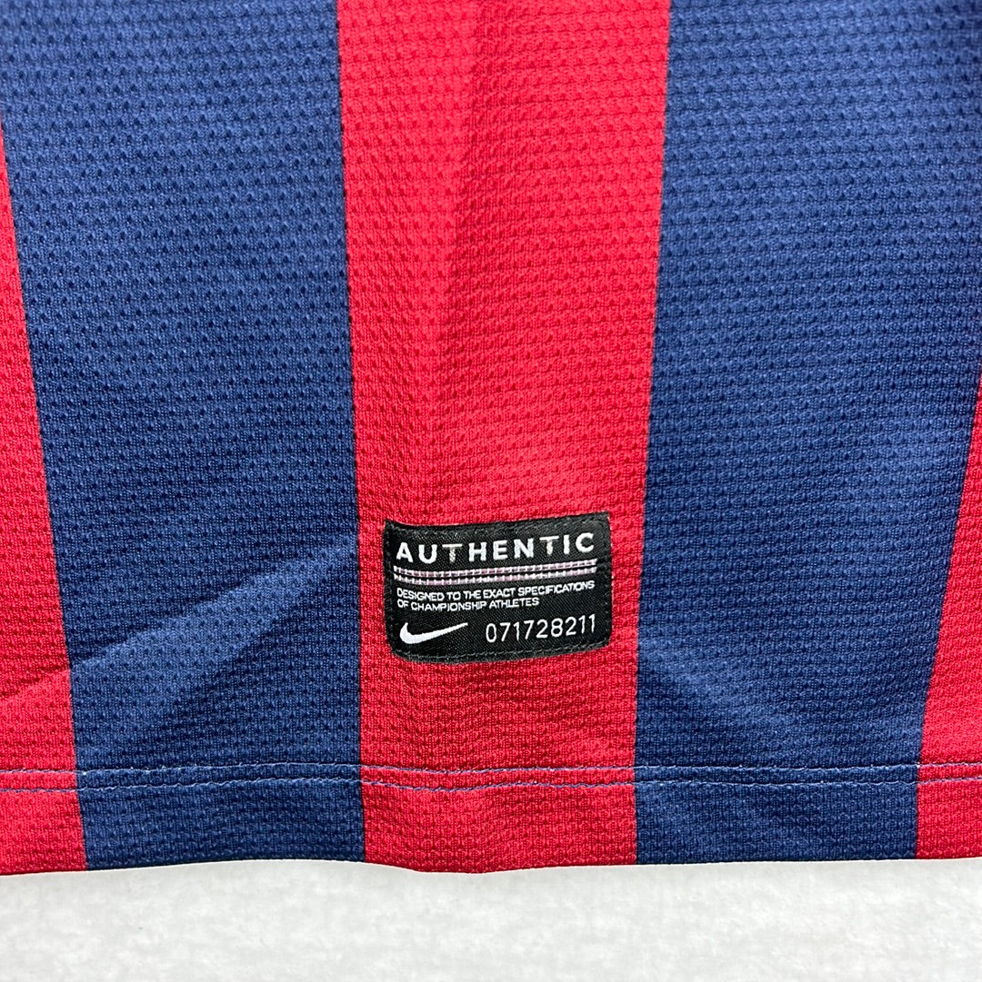 Barcelona 2013/2014 Player Issue Home Shirt - Adriano 21