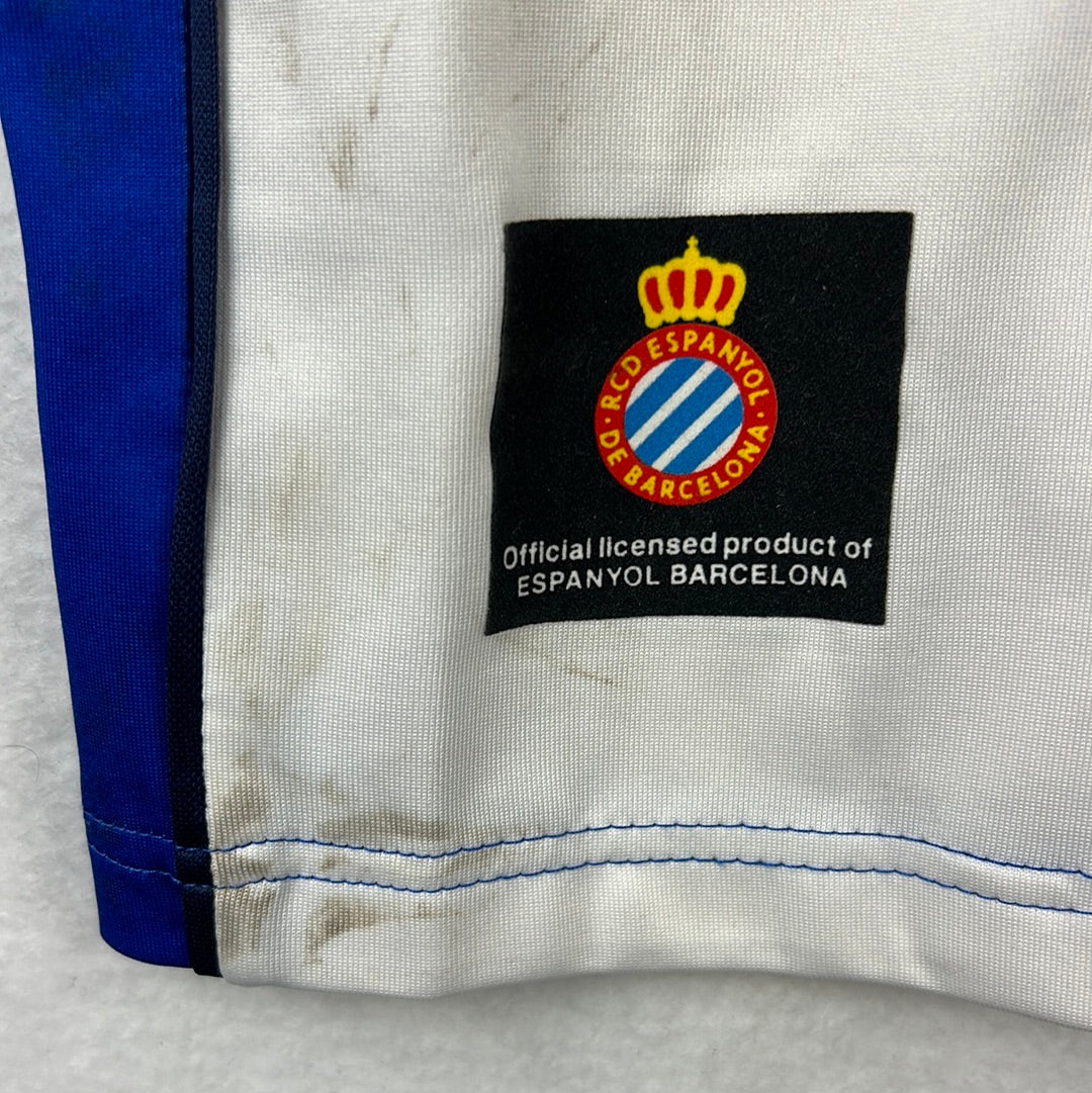 Espanyol 2006-2007 Match Worn Home Shirt - Extra Large - Riera 11