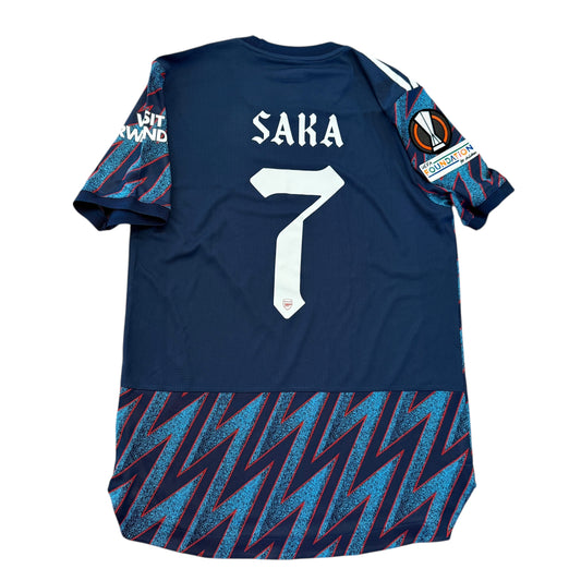 Arsenal 2021/2022 Player Issue Third Shirt back