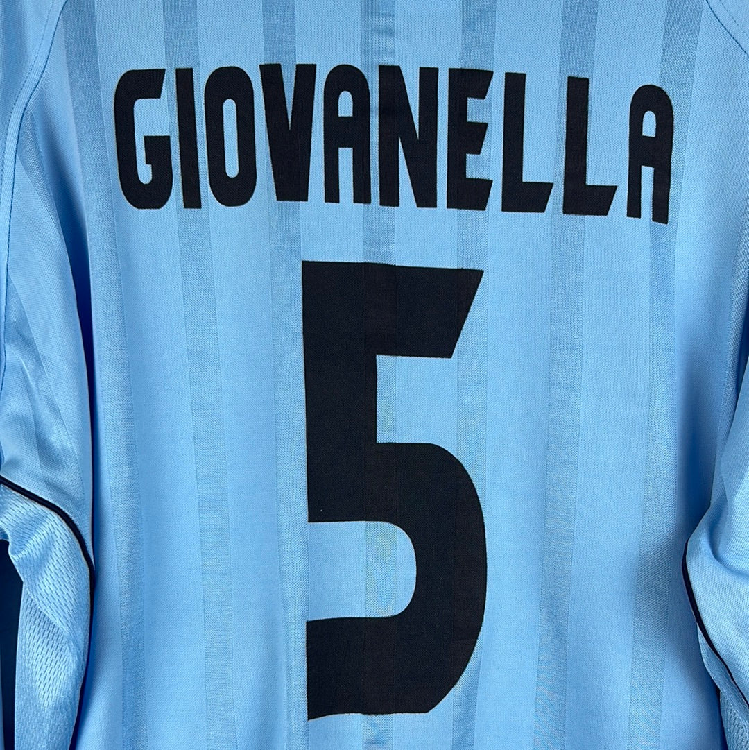 Celta Vigo 2001/2002 Player Issue Home Shirt - Giovanella 5 - Long sleeve