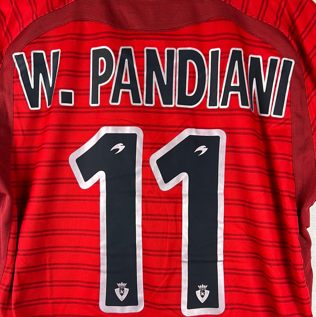 Osasuna 2007-2008 Player Issue Home Shirt - Large - Pandiani 11