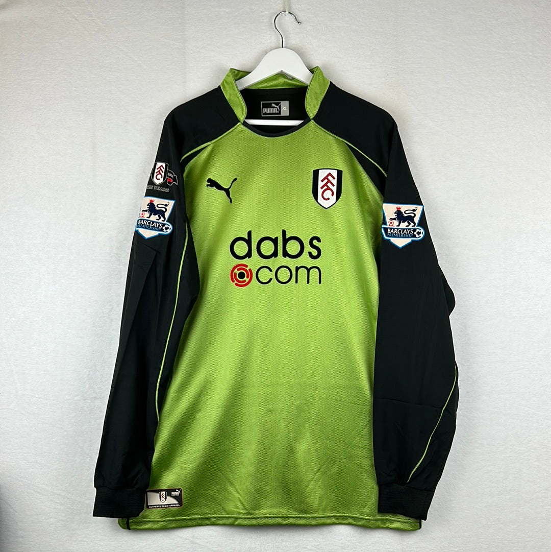 Fulham 2006/2007 Match Issued Goalkeeper Shirt - Van Der Sar 1