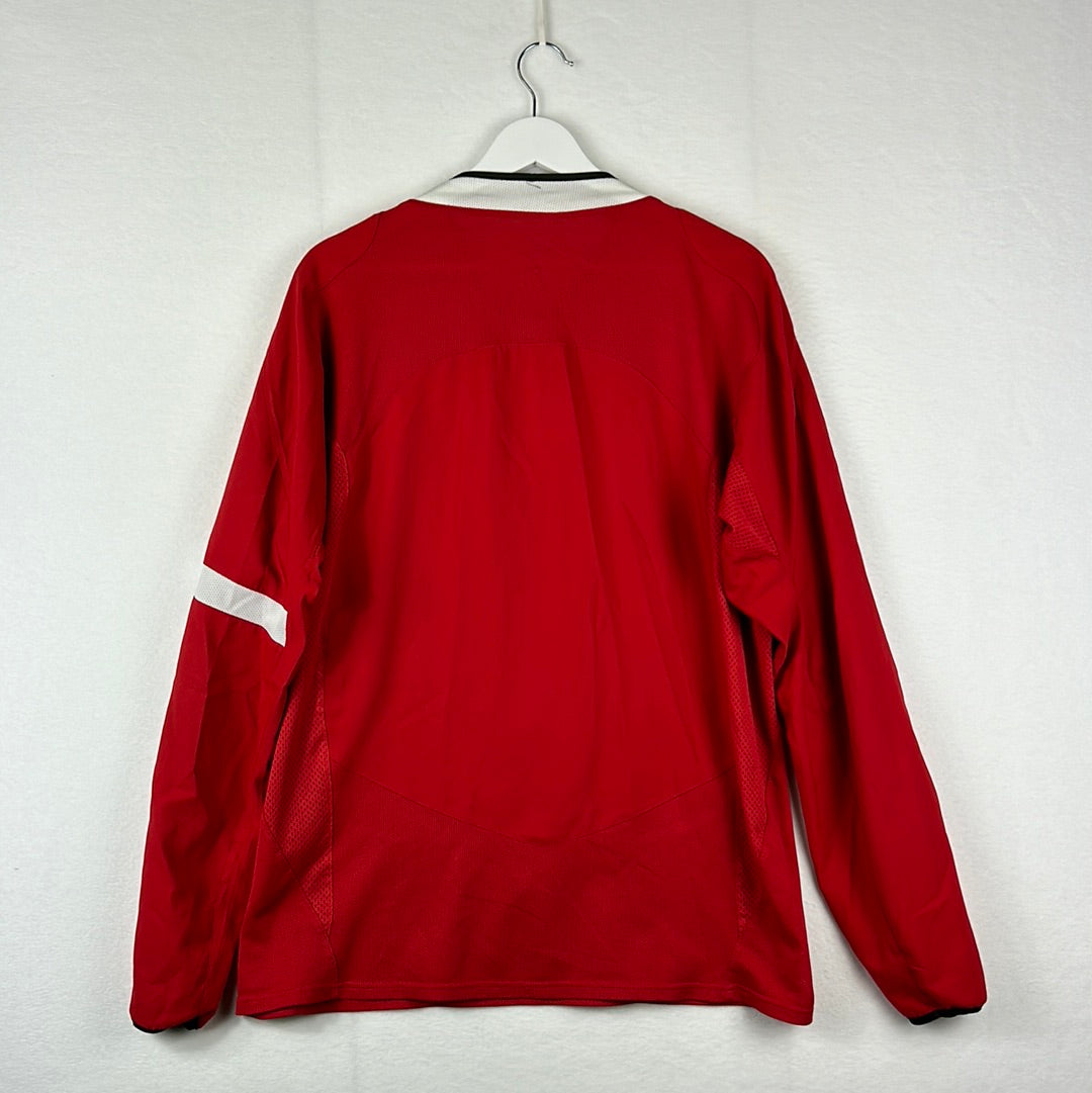 Manchester United 2004-2005 Home Shirt - Long Sleeve - Extra Large