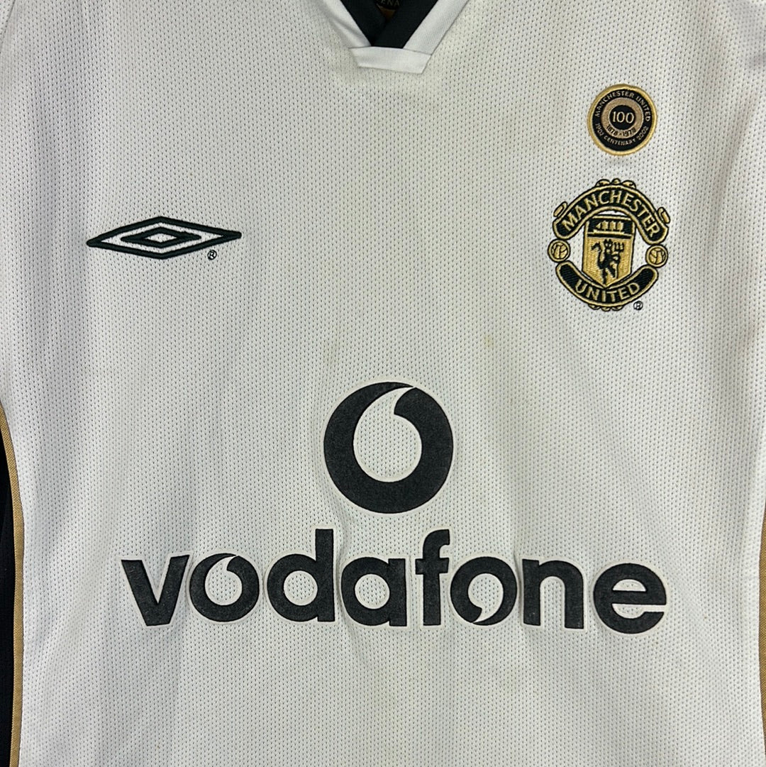 Manchester United 2001/2002 Away/Third Reversible Shirt - Small