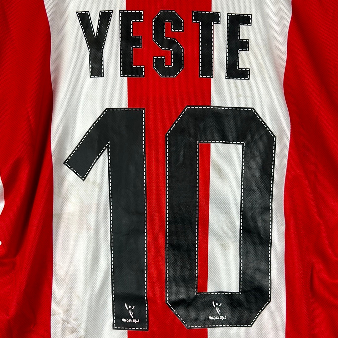 Athletic Bilbao 2008/2009 Match Worn Home Shirt - Yeste 10