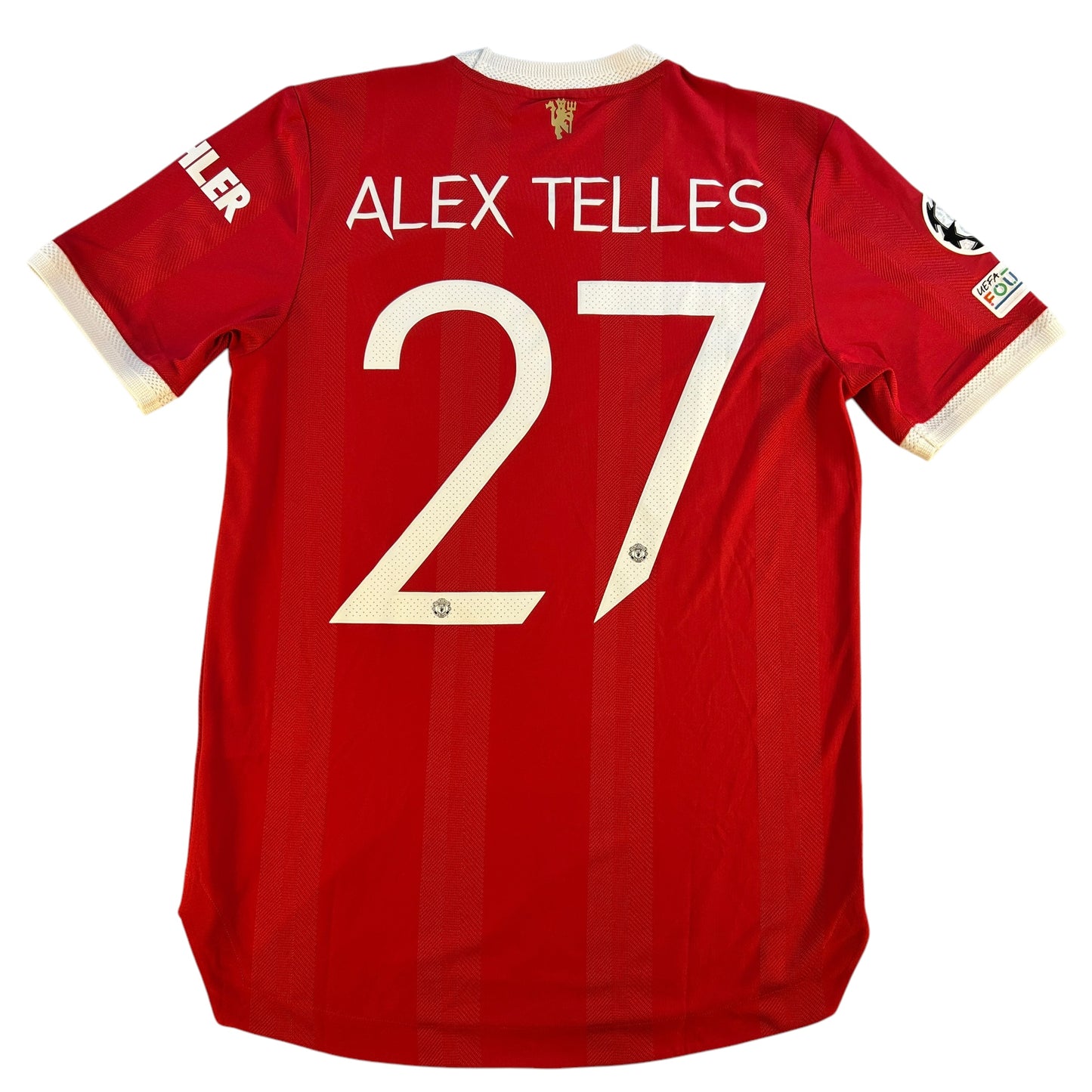 Manchester United 2021/2022 Player Issue Home Shirt - Alex Telles 27
