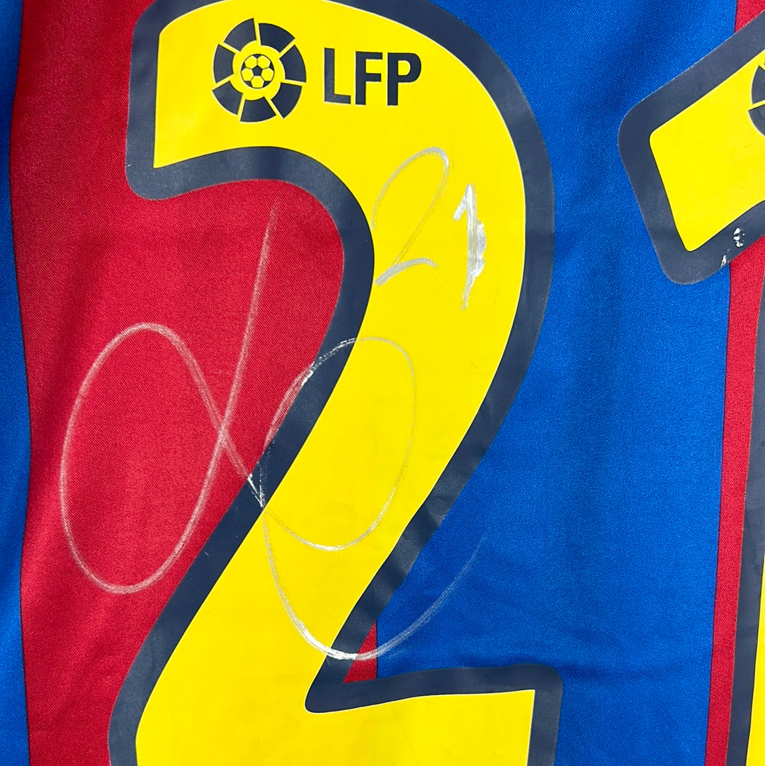 Barcelona 2002/2003 Player Issued Home Shirt - Luis Enrique 21 - Signed