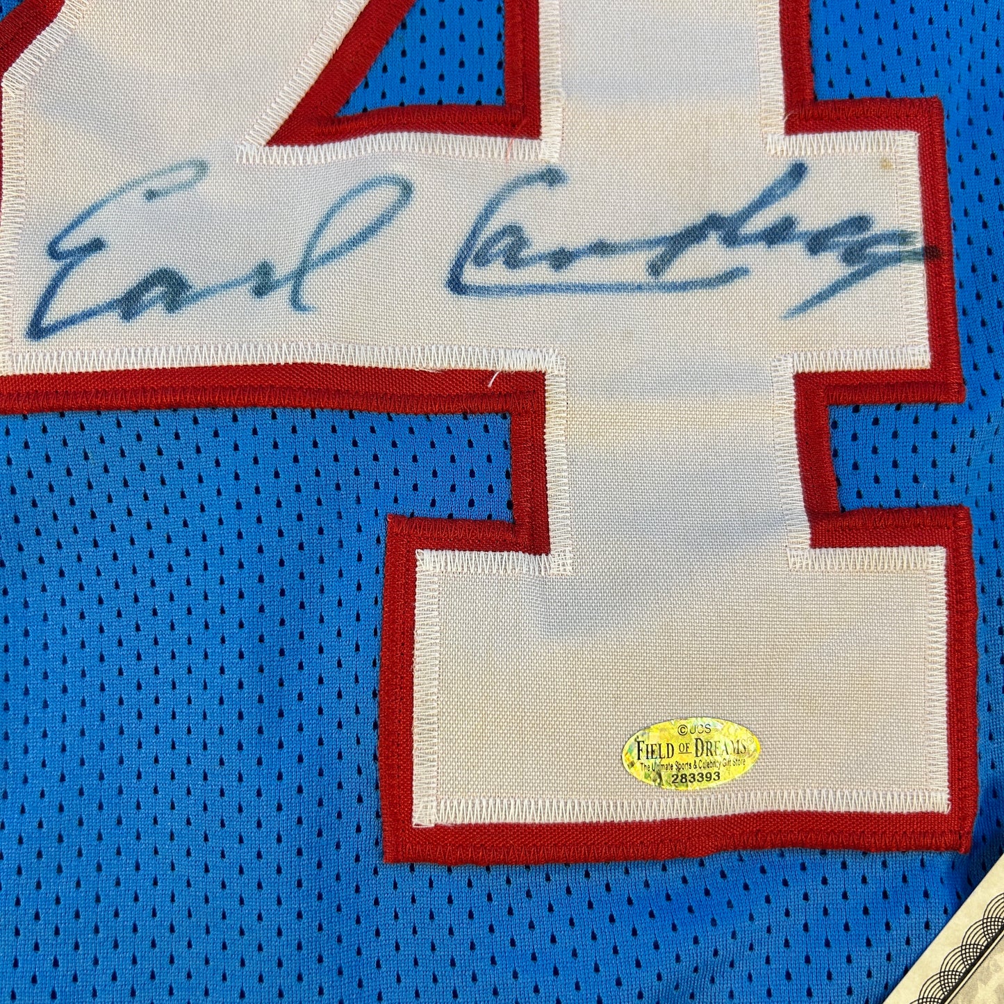 Earl Campbell Signed Edmonton Oilers Jersey - Limited Edition - COA
