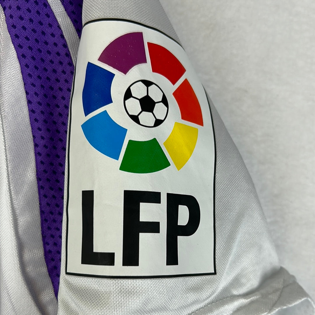 Real Valladolid 2007-2008 Match Worn Home Shirt - Medium - Garcia Calvo