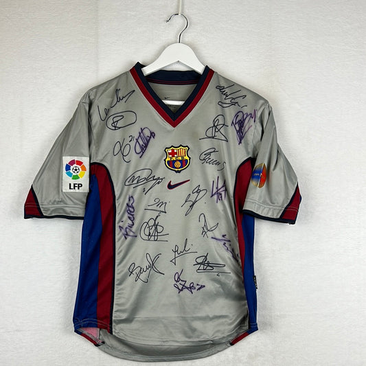 Barcelona 1998/1999 Squad Signed Away Shirt