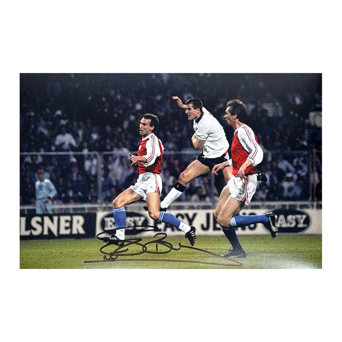 Steve Bull Signed England 12x8