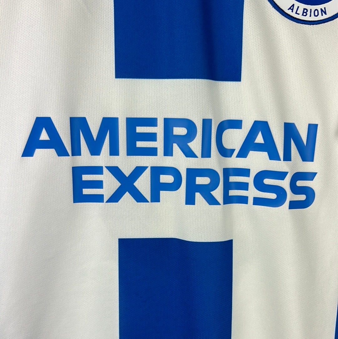 Brighton 2018/2019 Player Issued Home Shirt - Dunk Signed