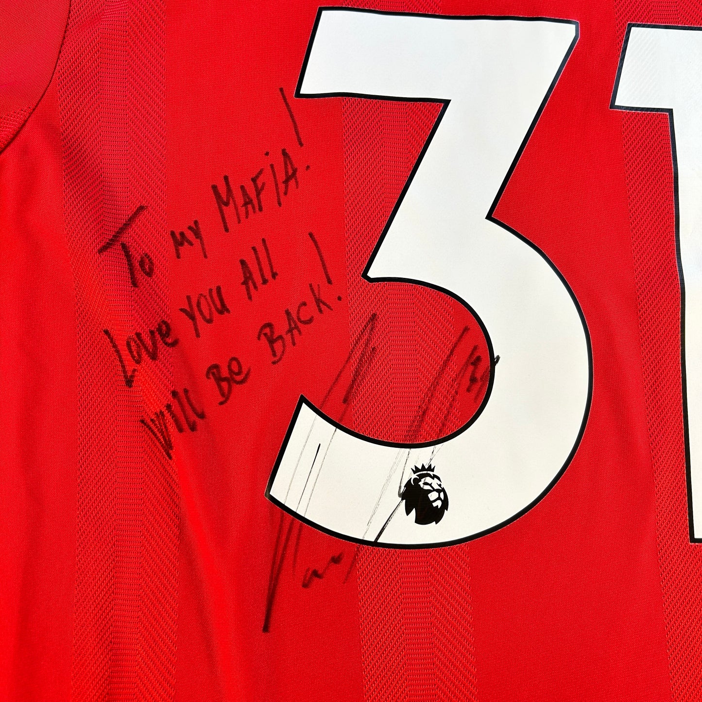 Manchester United 2021/2022 Player Issue Home Shirt - Matic 31 Signed