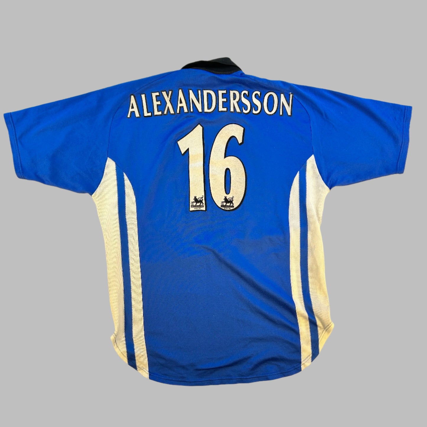 Sheffield Wednesday 1999/2000 Home Shirt back - Alexandersson 16 Premier League Print
