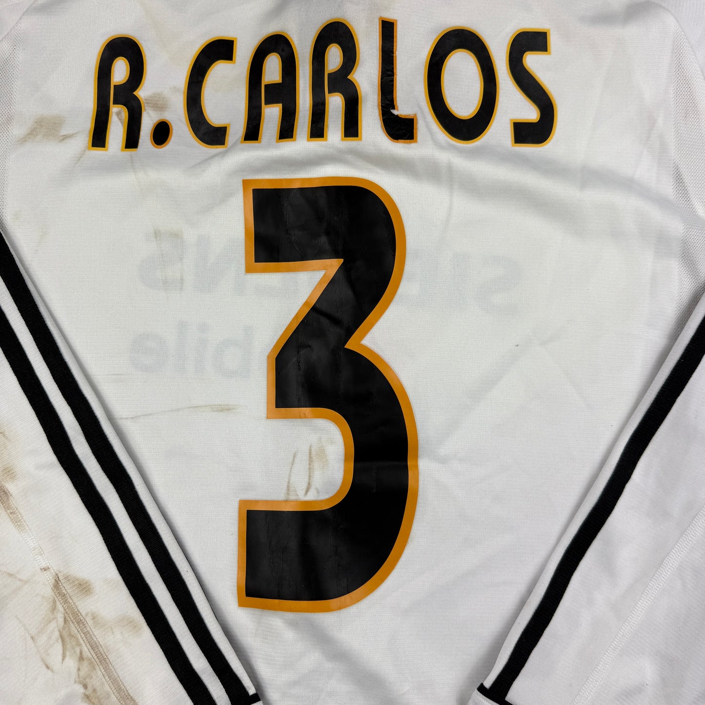 Real Madrid 2004/2005 Match Worn Home Shirt - Carlos 3