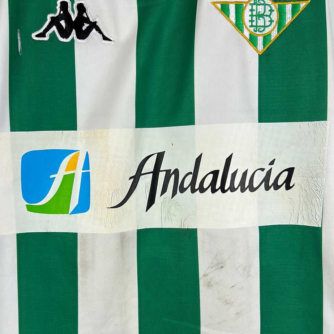 Real Betis 2005/2006 Match Worn Home Shirt - Edu 24 - Photo Matched