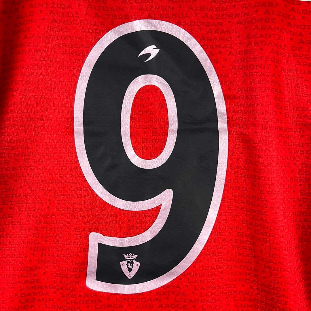 Osasuna Match Worn 2004/2005 Home Shirt - Copa Del Ray Final - Milosevic 9