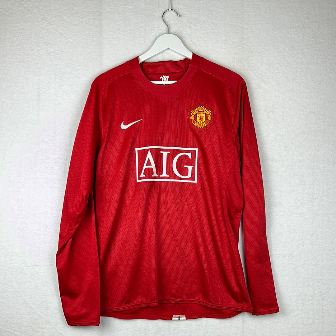 Manchester United 2009/2009 Player Issue Home Shirt - Ronaldo 7 - Long Sleeve