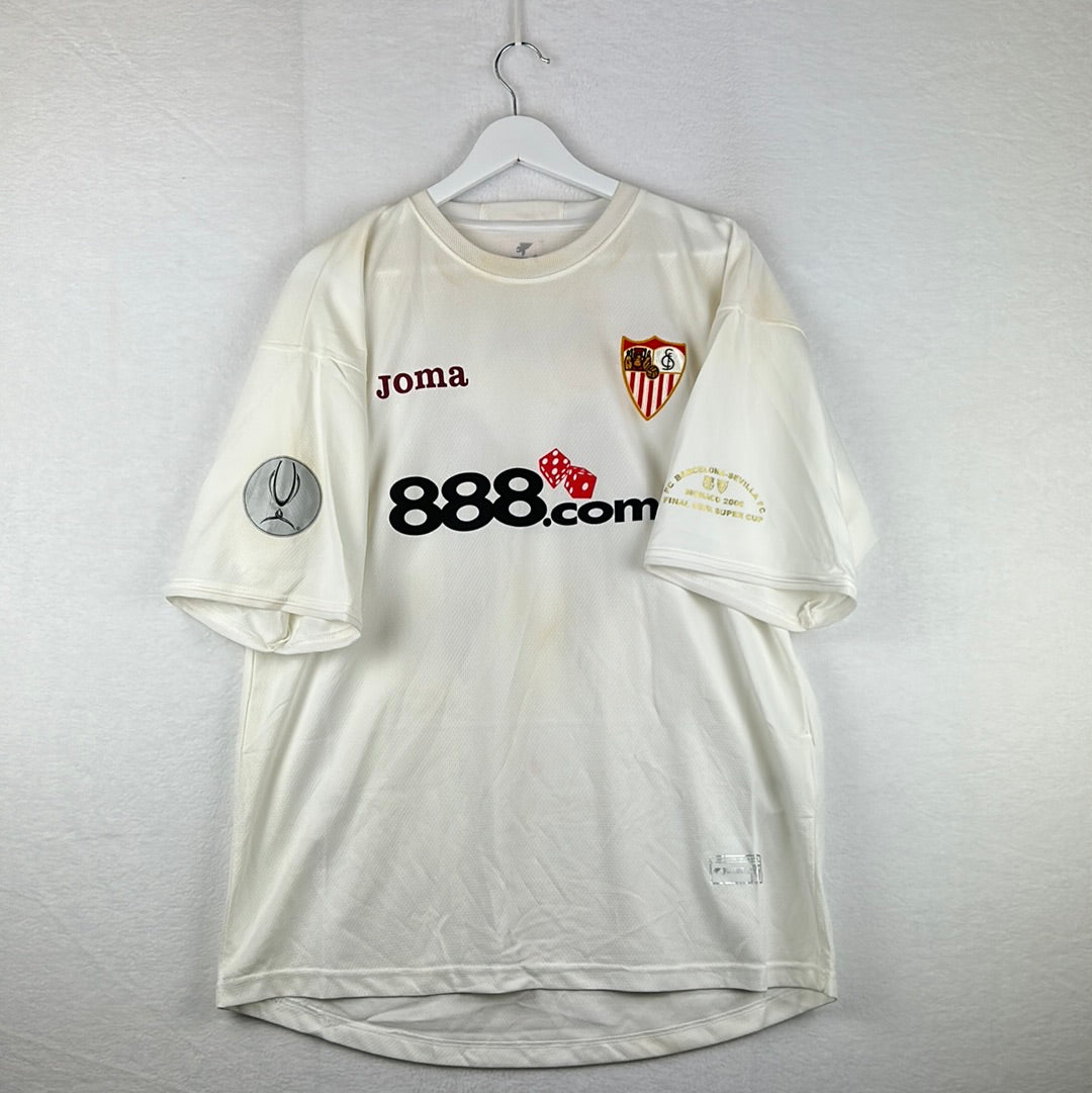 Sevilla 2006/2007 Match Worn Home Shirt - Uefa Super Cup Final - Renato 11