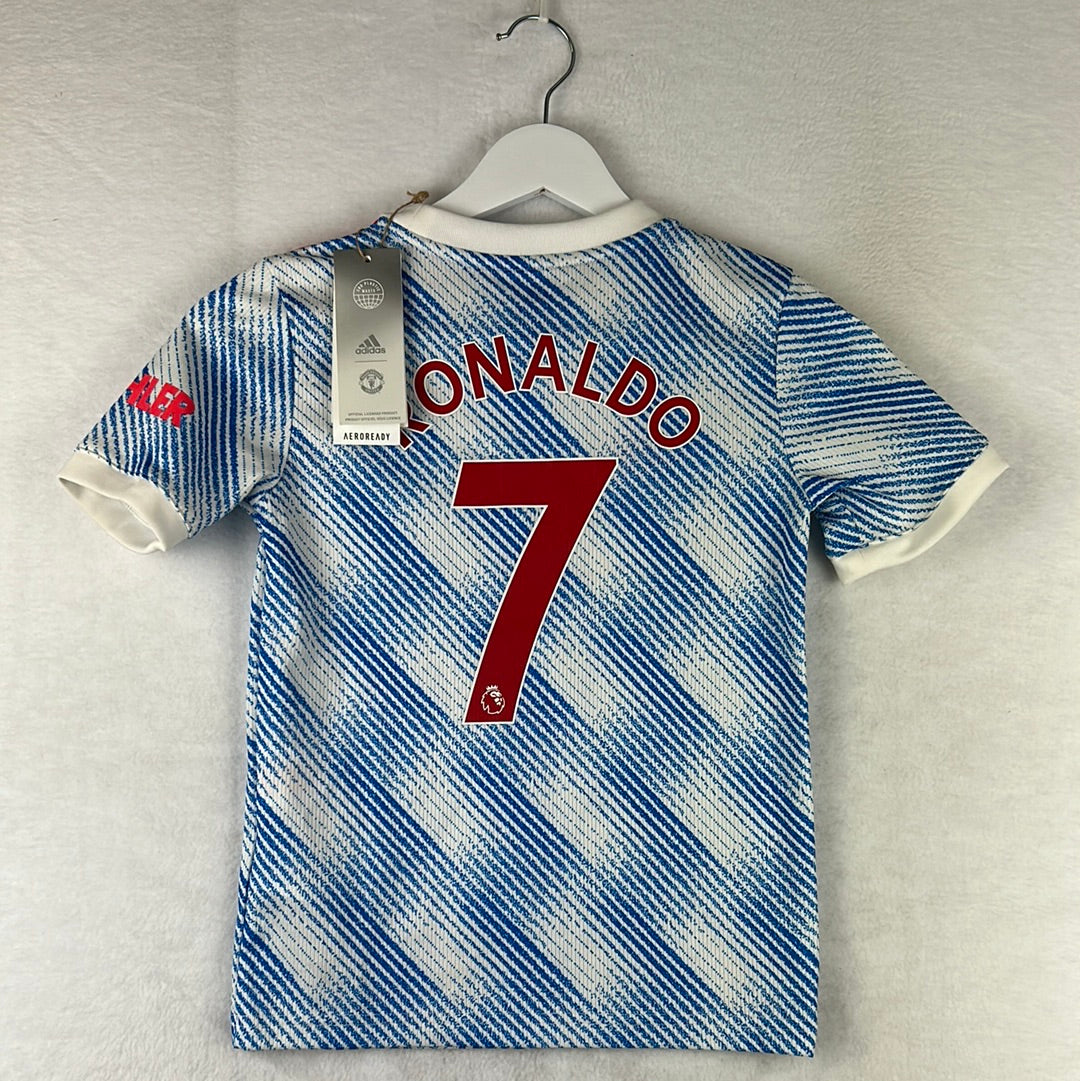 Manchester United 2021-2022 Youth Away Shirt - Age 7-8 - Ronaldo 7