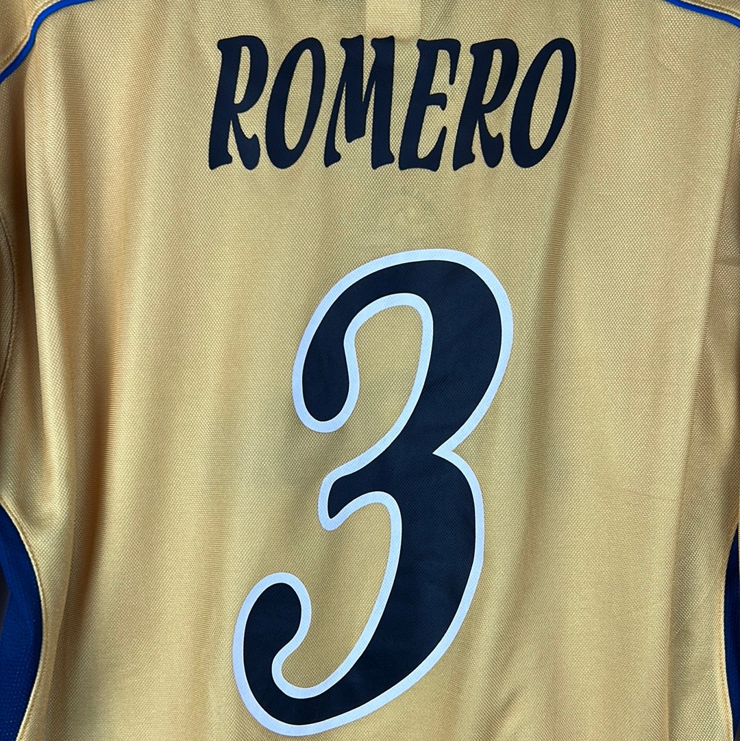 Deportivo La Coruna 2002/2003 Player Issue Away Shirt - Romero 3 - Long Sleeve